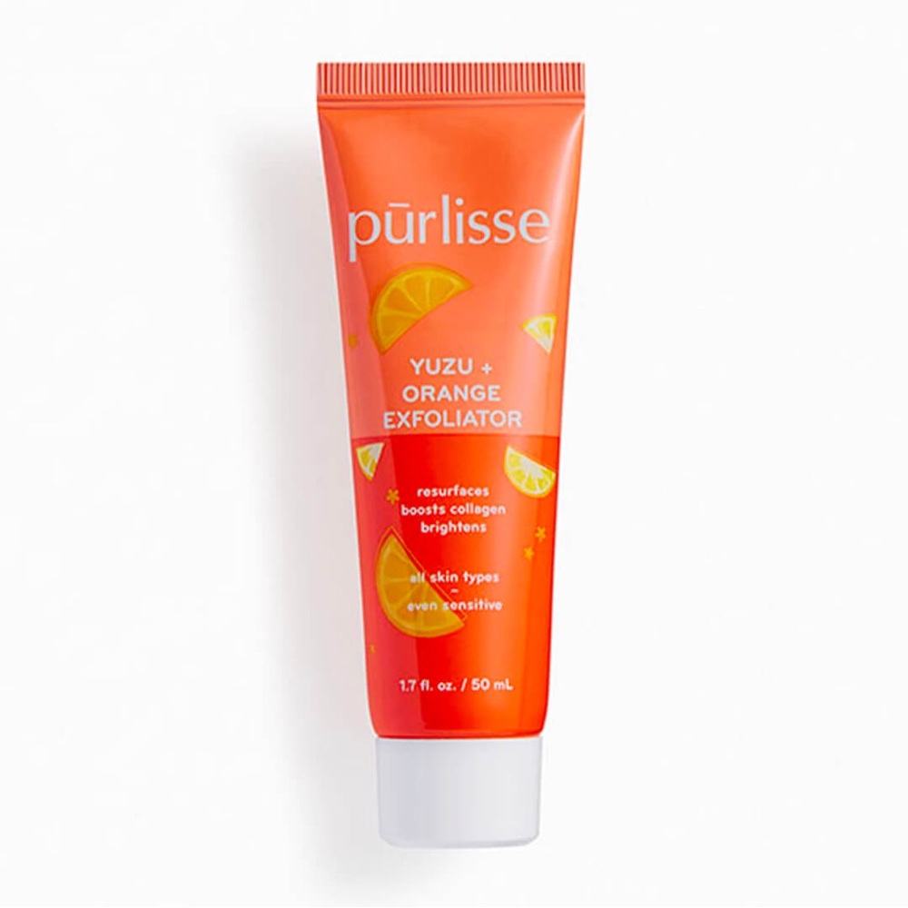 PURLISSE Yuzu + Orange Exfoliator Citrus Facial Cleanser 1.7 oz 50mL NEW SEALED